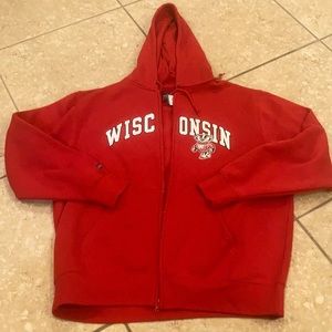 Wisconsin Zip-Up Hoodie